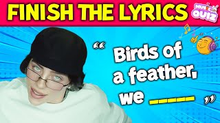 FINISH THE LYRICS 🎵 Most Popular Songs 20222024  Music Quiz [upl. by Ferriter829]