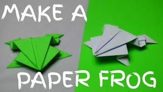 How to make a paper frog that jumps high [upl. by Newbold956]