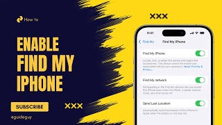 How To Enable Find My IPhone Full Guide [upl. by Elke408]