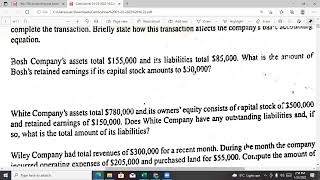 Meigs and Meigs Chapter 2 Brief Exercise soultions complete solved questions [upl. by Aicilana]