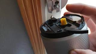 August Smart Lock Pro installation on Andersen patio door the internal view [upl. by Aristotle]