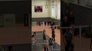 blocking high is not always the answer 🧱🏐 volleyball sports highlights volleyballeurope [upl. by Lainahtan767]