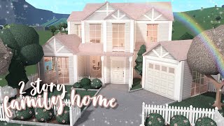 2 story family home ♡  bloxburg speedbuild  luminto [upl. by Darrelle68]