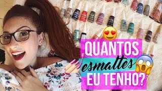 MINHA COLEÇÃO DE ESMALTES  MEUS FAVORITOS [upl. by Noimad199]