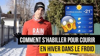 Courir en hiver dans le froid comment shabiller  Testé au Québec [upl. by Mersey]