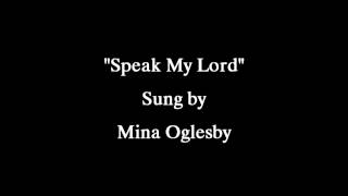 quotSpeak My Lordquot  Cover by Mina Oglesby written by George Ben­nard 1911 [upl. by Gilbertina768]