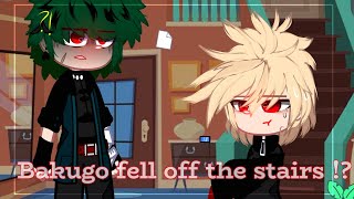 Bakugo Fell Off The Stairs  DkBk  DekuBaku  Villain Deku [upl. by Brost91]