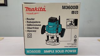 Unbox Makita M3600B  Router 1650W  12mm or 12quot [upl. by Aihsekel]