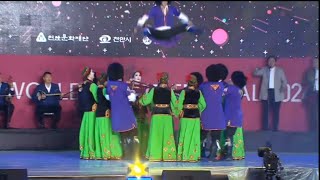 Karakalpak dance performance at Cheonan World Dance Festival 2024 in South Korea [upl. by Llevol]