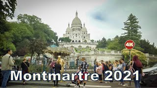 Paris Walking Tour Montmartre  Summer 2021 [upl. by Jacie]