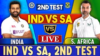 Live IND vs SA 2nd Test  India vs South Africa Live Match today  India vs South Africa Live [upl. by Atiniuq]