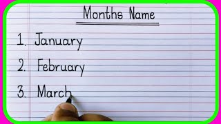 January February Months nameJanuary February ki SpellingMahino ke naamJanuary February March [upl. by Ernest]