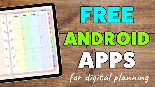 Best FREE Digital Planning Apps for Android in 2021 [upl. by Hauser215]