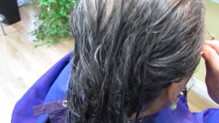 USING A HIGHLIGHTING COMB At Home Balayage Highlights Dark to Light Transformation [upl. by Bram]