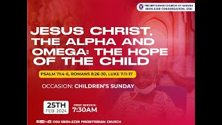 CHILDRENS SUNDAY FIRST SERVICE  25022024 [upl. by Cameron189]