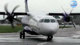 Plymouth Argyle arriving at Blackpool Airport [upl. by Ralat641]