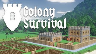 Colony Survival Episode 1  SOCIETY STARTING FROM SCRATCH Coop Gameplay [upl. by Teagan]