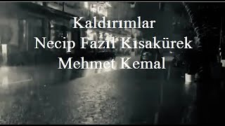 KALDIRIMLAR ŞİİRİ l Necip Fazıl Kısakürek ❤️ Mehmet Kemal [upl. by Anoed765]