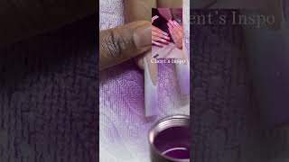 Airbursh Ombré 😈☔️ begginernailtech nails nailart subscribetomychannel [upl. by Enida]