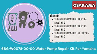 Yamaha Outboard Boat Water Pump Repair Kit 6BGW00780000 osakamarine yamahaoutboard waterpump [upl. by Nivi644]