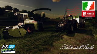 Saluti dallItalia  Cab View  Claas Jaguar 695  Fiatagri 18090 EP 69 Farming Simulator 22 [upl. by Calvinna]