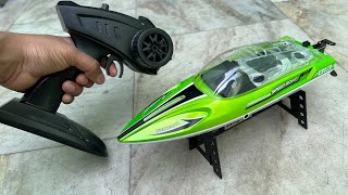 High Speed RC Boat Unboxing amp Testing  4CH 24Ghz Remote Control Boat  Shamshad Maker🔥🔥 [upl. by Terrag]