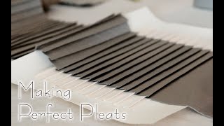 I Made a Thousand Pleats Using a Handmade Pleating Board [upl. by Arluene845]