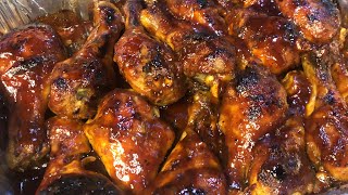 Oven Baked Barbecue Chicken Legs [upl. by Ayar703]