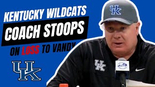 Kentucky Wildcats Football Coach Stoops Recaps LOSS to Vandy [upl. by Raynah565]