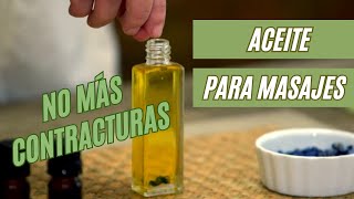 Aceite para masajes descontracturantes con Aromaterapia 🌿✨😉 ¡y gemoterapia 💎 Te enseño a hacerlo [upl. by Gertrudis]