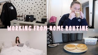 MY REALISTIC WORK FROM HOME ROUTINE [upl. by Arihday439]