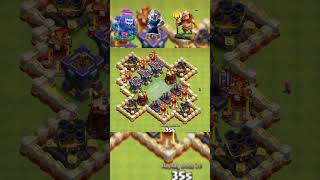 CANON 3 TAKES ON ELECTRO TITAN GIANT DRUID AND YATI IN EPIC CLASH OF CLANS BATTLE shortsfeed [upl. by Lav540]