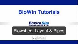 BioWin Flowsheet Layout [upl. by Akirej210]