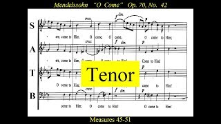 Mendelssohn  OP70  Elijah 42 O Come  Tenor [upl. by Roxie]