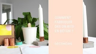 Comment fabriquer des objets en béton [upl. by Lelia]