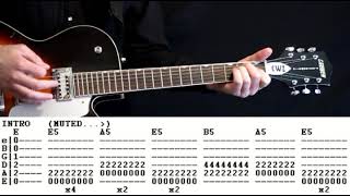 Fuzzy N Wild Vice Barrons  Ventures Guitar Chords and TAB Lesson [upl. by Akelahs]