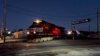 I128 with a SD70AC S995 with a High and Wide Load and a Caboose and More [upl. by Aneertak]