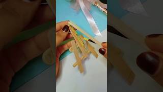 How to make mini Easel ll 😱 Diy mini canvas stand ll painting art shorts [upl. by Ricki]