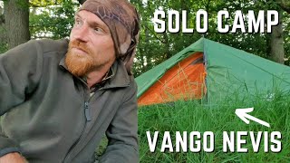 Solo Wild Camping In A Small Tent  Vango Nevis 100 [upl. by Susan]