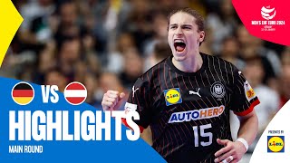 BIGGEST SURPRISE OF THE EURO  Germany vs Austria  Highlights  Mens EHF EURO 2024 [upl. by Lartnom880]