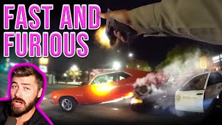 Suspect CRUSHES Cop With Muscle Car [upl. by Ebenezer259]