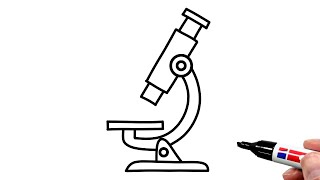 How to Draw a Microscope [upl. by Illehs]