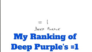 Vinyl Community My Ranking of Deep Purple 1 [upl. by Akenna]