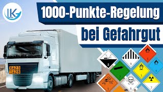 Gefahrgut Die 1000PunkteRegel einfach erklärt [upl. by Eeralih773]