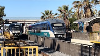 NCTS 4002 Westbound Arrives into San Marcos Civic Center to meet and arriving NCTS 4012 11142024 [upl. by Jessica]