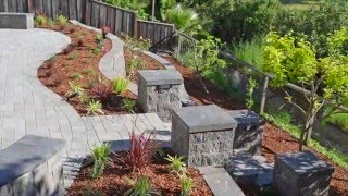 Interlocking Paver Stone Patio and Walkway Installation [upl. by Yliram]