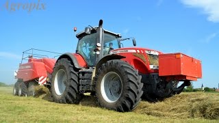 Massey Feguson 8670  Hay 2014 [upl. by Lertnom]