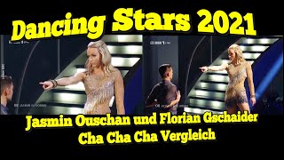 Dancing Stars 2021 Jasmin Ouschan amp Florian Gschaider Cha Cha Cha Vergleich [upl. by Norvun]