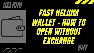 How to Setup a Helium HNT Wallet Fast [upl. by Anderea]