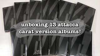 unboxing seventeen attacca carat version 13 copies ☆ did we pull all members [upl. by Nirehs126]